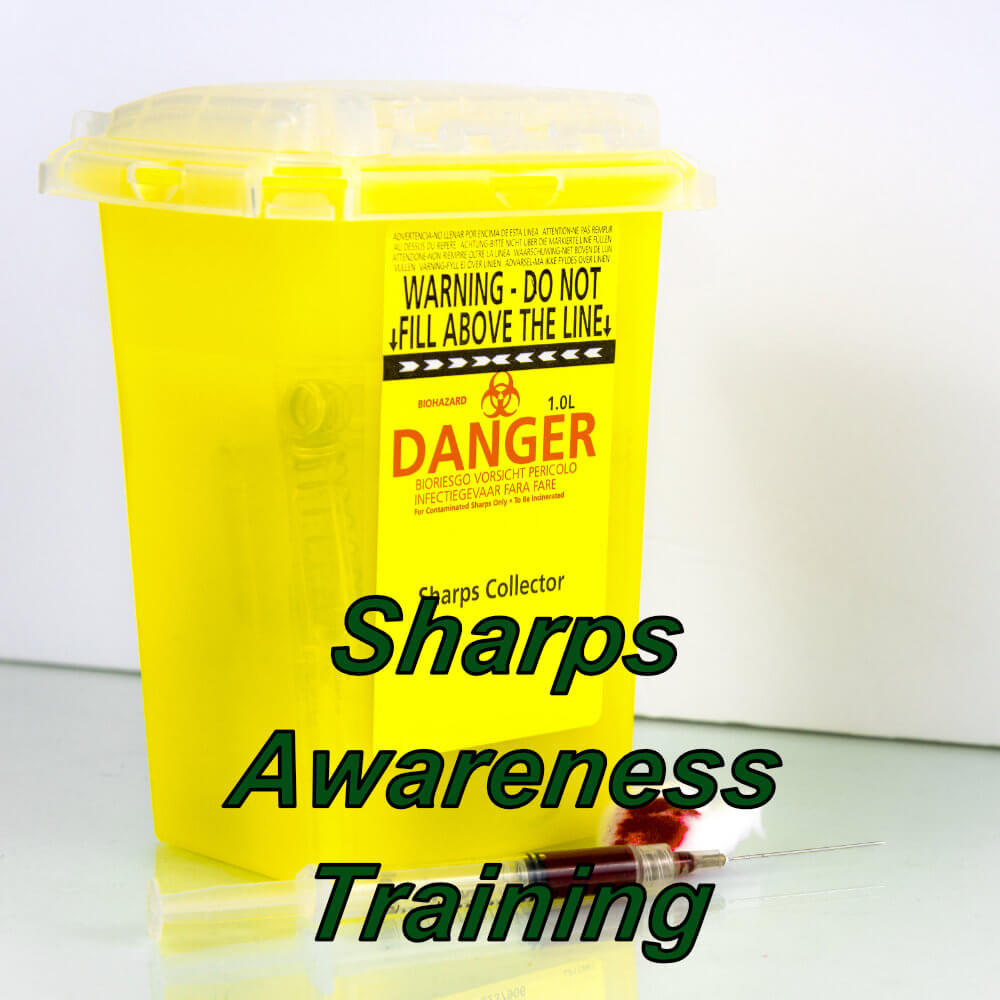 Sharps and needle stick awareness online training course